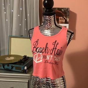 “Beach Hair Don’t Care” tank top